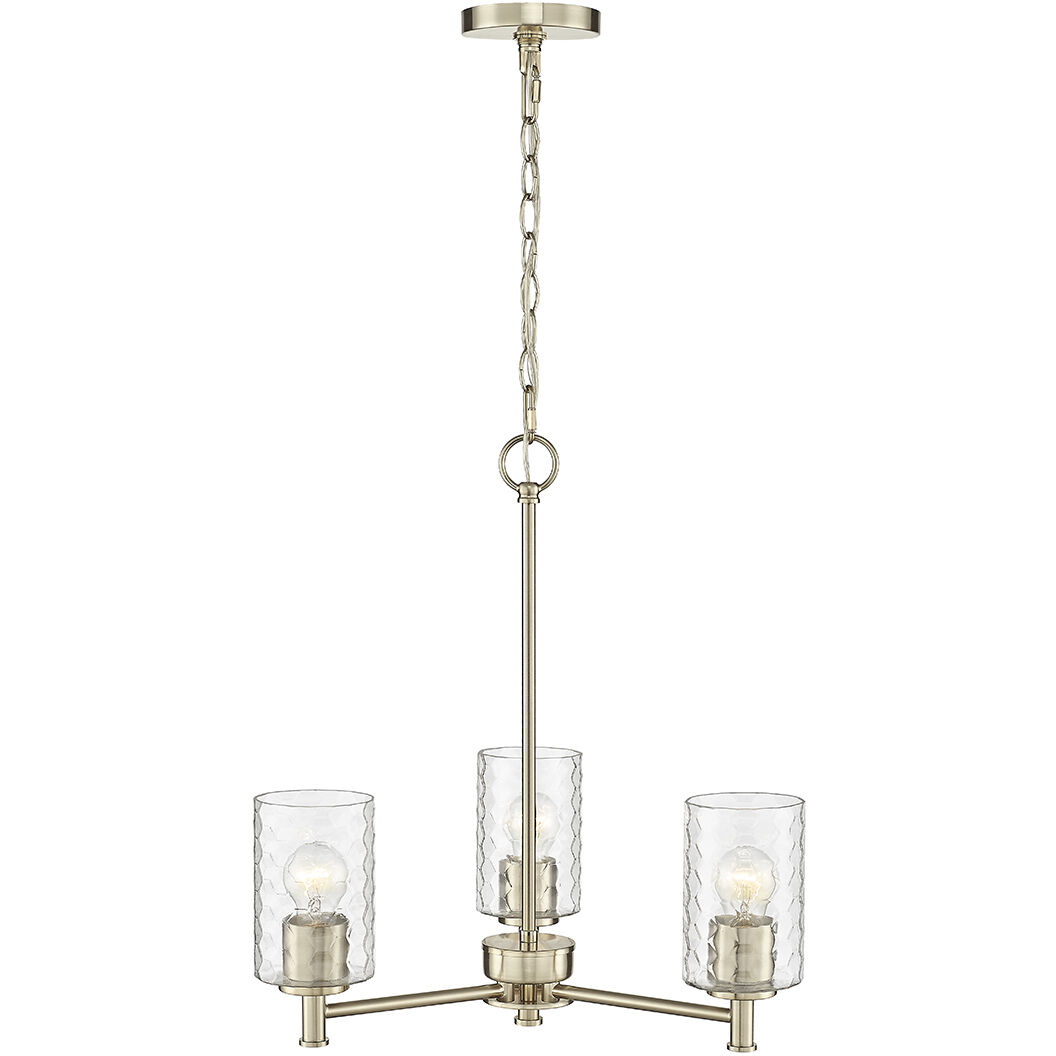 Ashli 3 Light 20 inch Modern Gold Chandelier Ceiling Light
